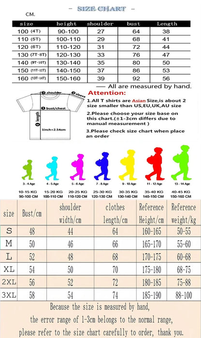 Men's and Women's Short sleeved T-shirt  Printed Cotton Half Sleeve Casual Loose Round Neck