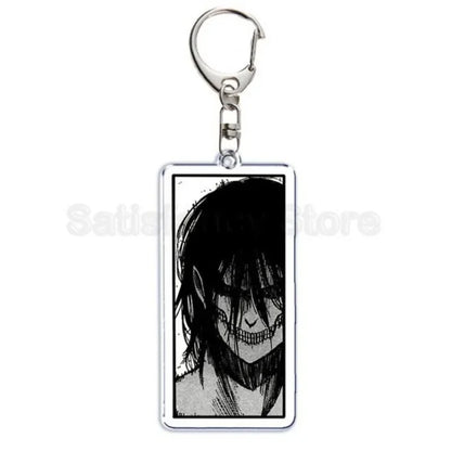Hot Atan Allen Yeager Keychain Pendant Rtacking of The Giants Armin Arlert Levi Ackermole Playing Double Sided Acrylic Keyring