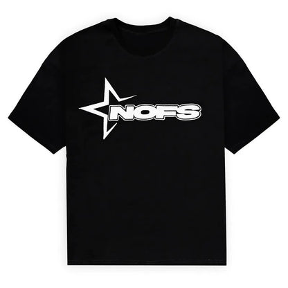 Y2K T-shirt ShortStreet Fashion Print Round Neck Short Sleeve Top Casual Loose Drawstring Shorts Men Clothing Top