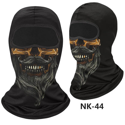 Skull Men Balaclava Mask Cycling  Face Cover Motorcycle Bicycle Headgear Full Face Bandana Breathable Windproof