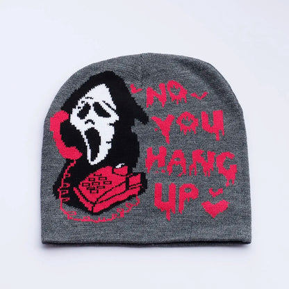 skull Beanies Cap Soft Wool Skullies Beanies Vintage Graphic