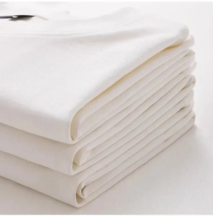 Men's and Women's Short sleeved T-shirt  Printed Cotton Half Sleeve Casual Loose Round Neck