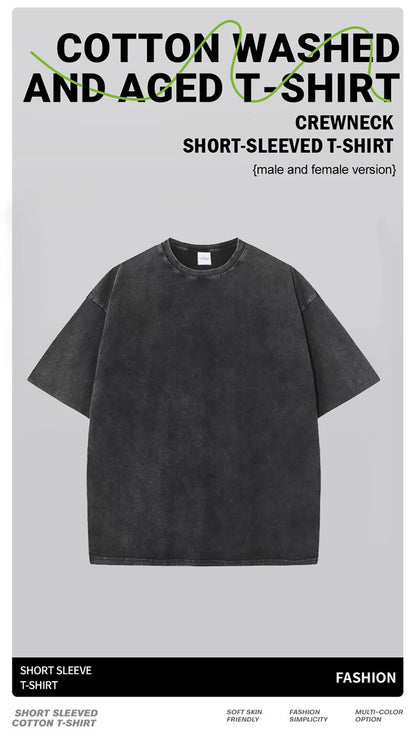 Womans Cotton Washed T-Shirts Fashion Loose O-Neck Short Sleeve Brooklyn New York Printing Tops Female Clothes