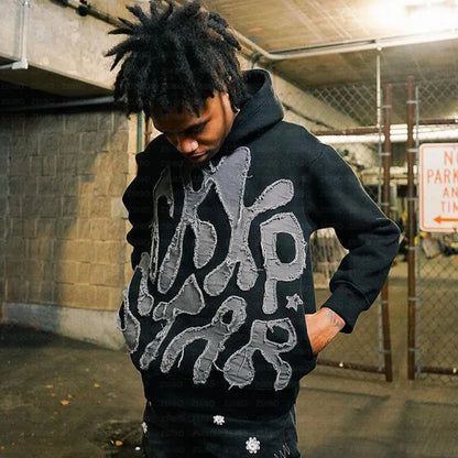 Harajuku Letter Print hoodies men graphic y2k top oversized hoodie Couples American streetwear goth women clothes