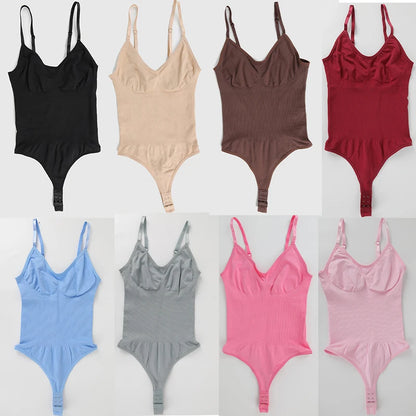 Smoothing Shapewear Bodysuit for Women  Full Body Shaper Thong Soft Body Shaping