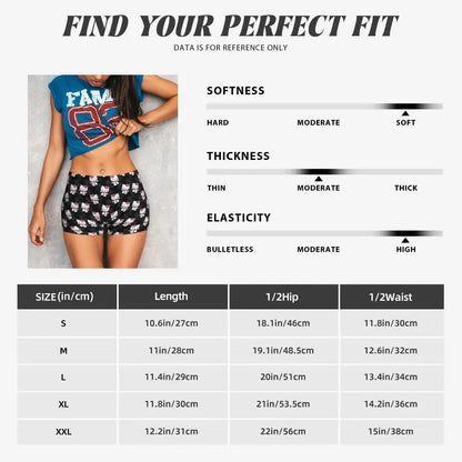 Custom Hello Kitty Cat Gym Shorts Women Athletic Shorts