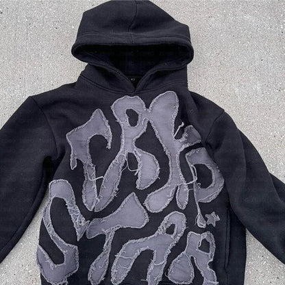 Harajuku Letter Print hoodies men graphic y2k top oversized hoodie Couples American streetwear goth women clothes
