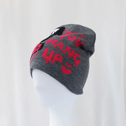 skull Beanies Cap Soft Wool Skullies Beanies Vintage Graphic