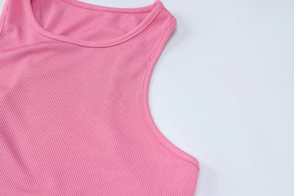 Ribbed Sexy Y2K Clothes Sleeveless Dresses For Women Party Streetwear Elegant Outfits