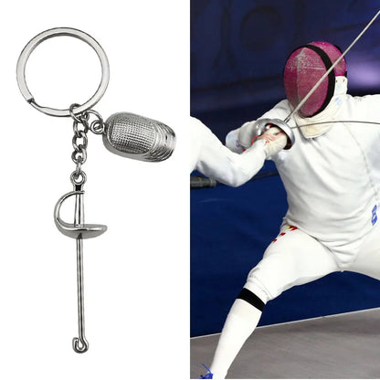 Fencing Keychains Keychain for Key Swords Jewelry