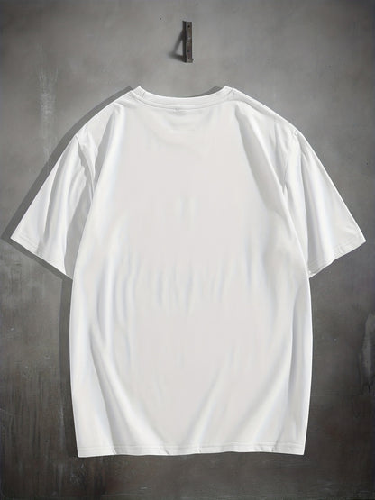 Stylish Basketball Player Pattern Men's Comfy CHICAGO T-shirt, Graphic Tee Men's