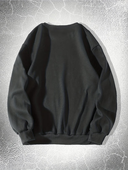Mens Y2k Skeleton Thorns Graphic Sweatshirt - Comfortable Stretch Pullover