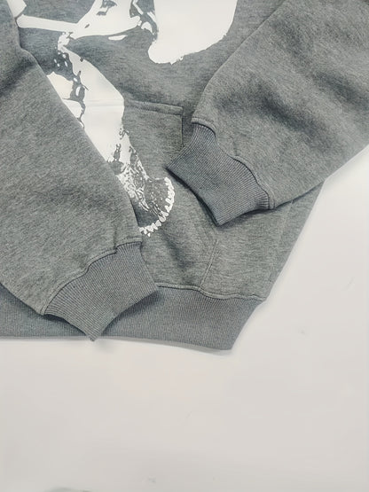 Y2K Figure Print Hoodie - Comfortable, Durable mens Pullover