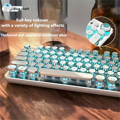 34 Kinds Of Lighting Effects, Real Mechanical Keyboard, Mouse, High Looks, USB, Wired