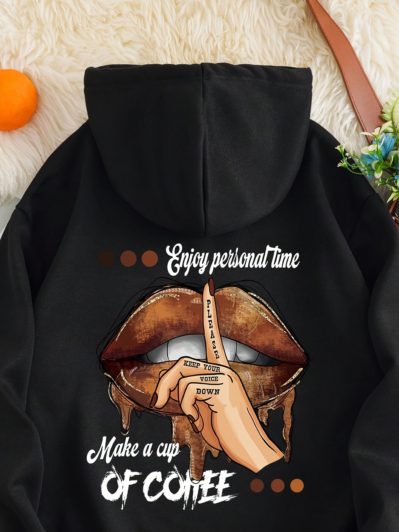 Women's Graphic Vintage Hoodie, Polyester Good Quality Hoodie
