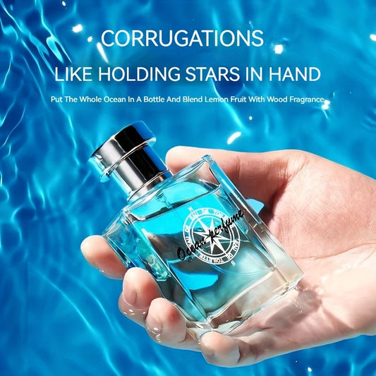 50ml Ocean Pheromones Cologne - Long-Lasting, Light, Fresh, Natural Fragrance for Men,  1.7 Fl. Oz