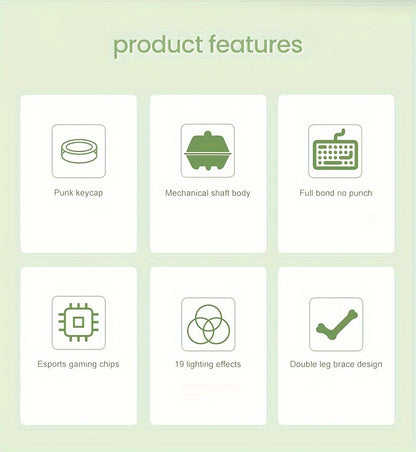 Typewriter Mechanical Gaming Keyboard, All-Metal Panel 104Keys Wired Retro Round Keycaps with LED Backlit USB Wired