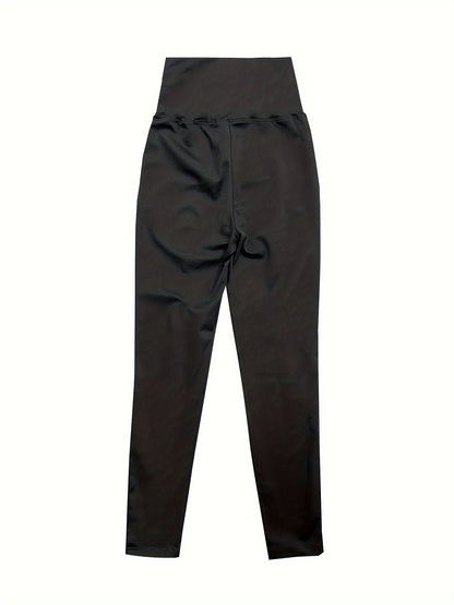 Women's High-Waisted Wide-Leg Trousers - Belted Full-Length Pants with Double Zipper