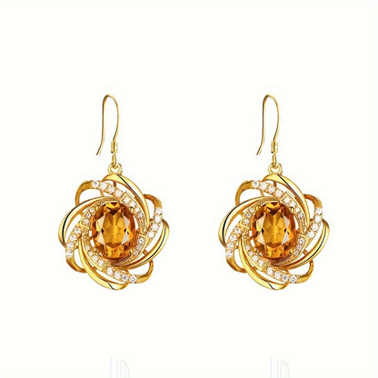 1pc Stylish Spiral Flower Pendant Necklace - Heartwarming Symbolism