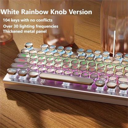 34 Kinds Of Lighting Effects, Real Mechanical Keyboard, Mouse, High Looks, USB, Wired