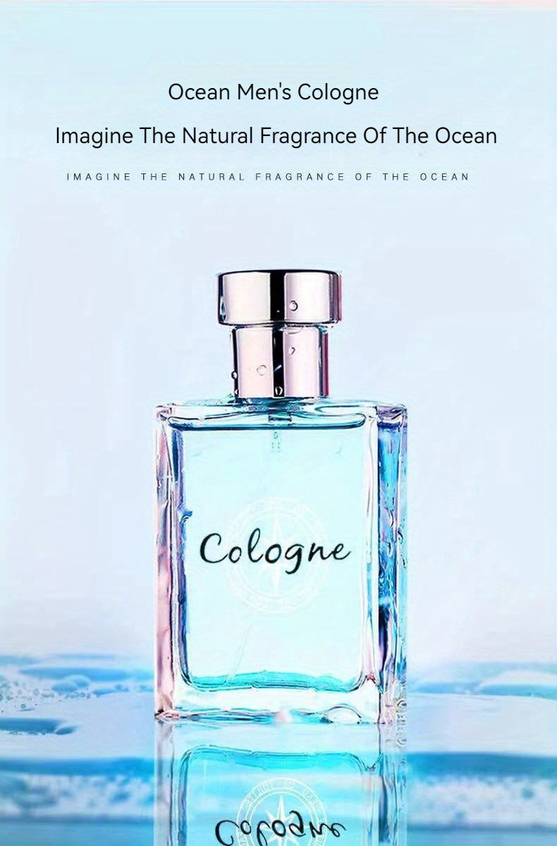 50ml Ocean Pheromones Cologne - Long-Lasting, Light, Fresh, Natural Fragrance for Men,  1.7 Fl. Oz