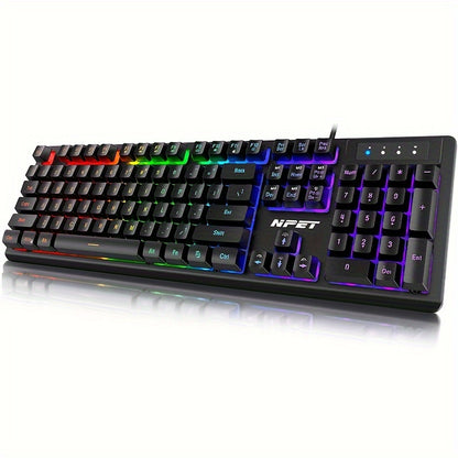Wired Gaming Keyboard, LED Backlit,