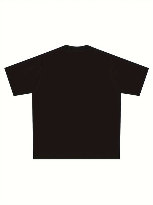 Vibrant Print Crew Neck T-Shirt - Women's Short Sleeve Y2K Fashion