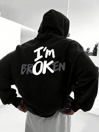 Men's Graphic Fashion Trend Hoodie Polyester