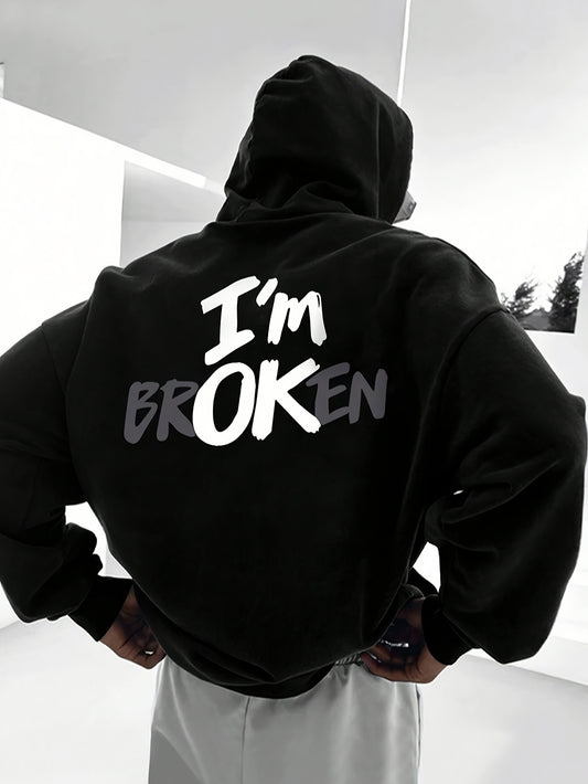 Men's Graphic Fashion Trend Hoodie Polyester