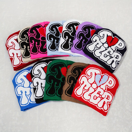 1pc Men's "TOP TIER" Beanie graphic vintage Beanie