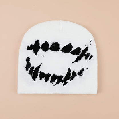 Y2K Beanie Boom - Soft, Warm, Unisex Graphic Knit Hats with Elastic Band, Hip Hop Skull Cap Design