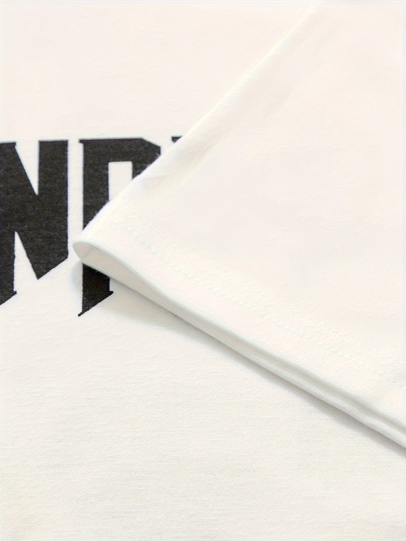 Y2K-Inspired Hand-Drawn Letter Graphic Tee