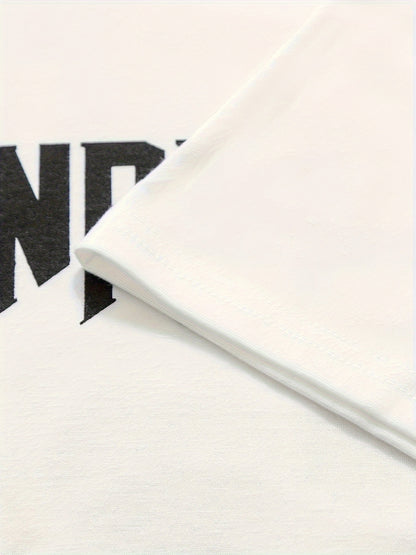 Y2K-Inspired Hand-Drawn Letter Graphic Tee