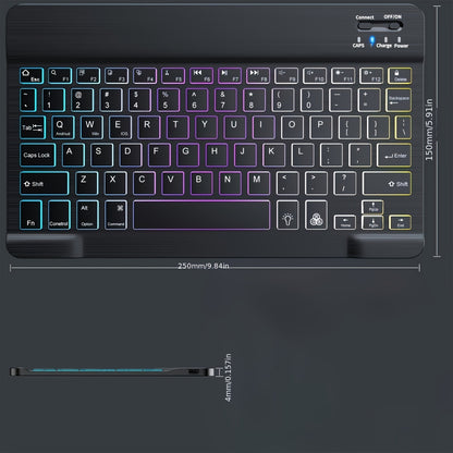 Rainbow RGB Wireless Keyboard - Rechargeable Wireless Keyboard