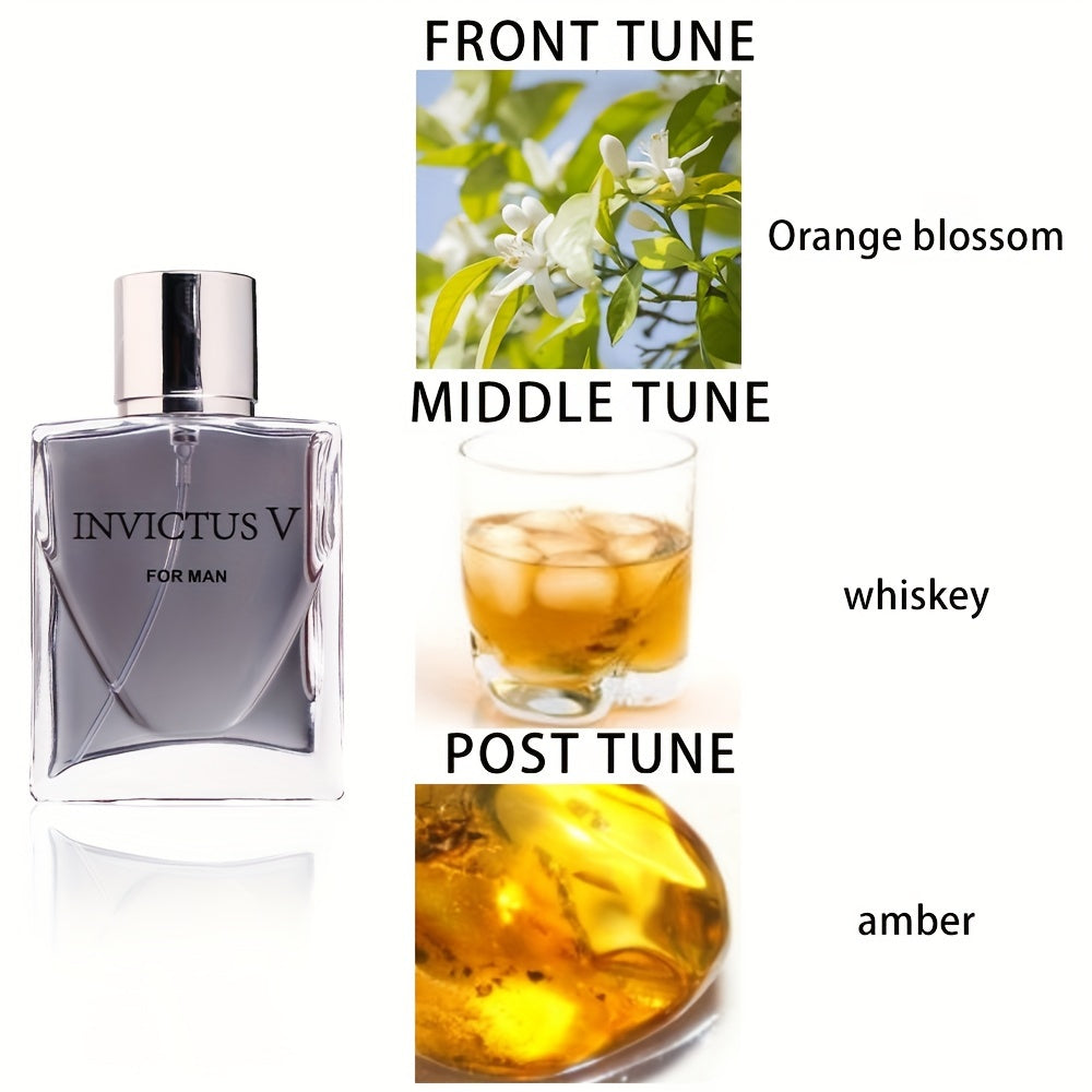 2.03oz Orange Blossom & Whiskey Amber Men'S Cologne - Fresh Floral Scent, Alcohol-Based