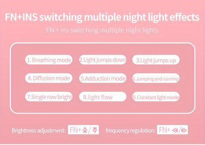 Pink Mechanical Keyboard with Blue Switches - Retro Keycaps, Backlit, USB-Powered for Gaming, Durable Design, No Battery Needed, Gaming Keyboard