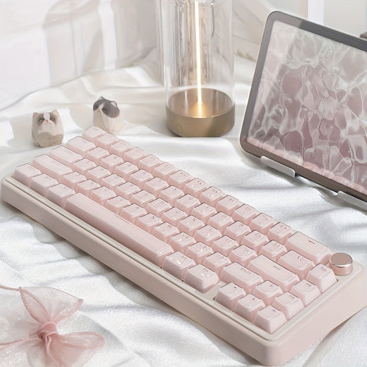 Crystal Keycaps Small Transparent Pudding Crystal Keycaps Engraved, Suitable for Mechanical Keyboards,