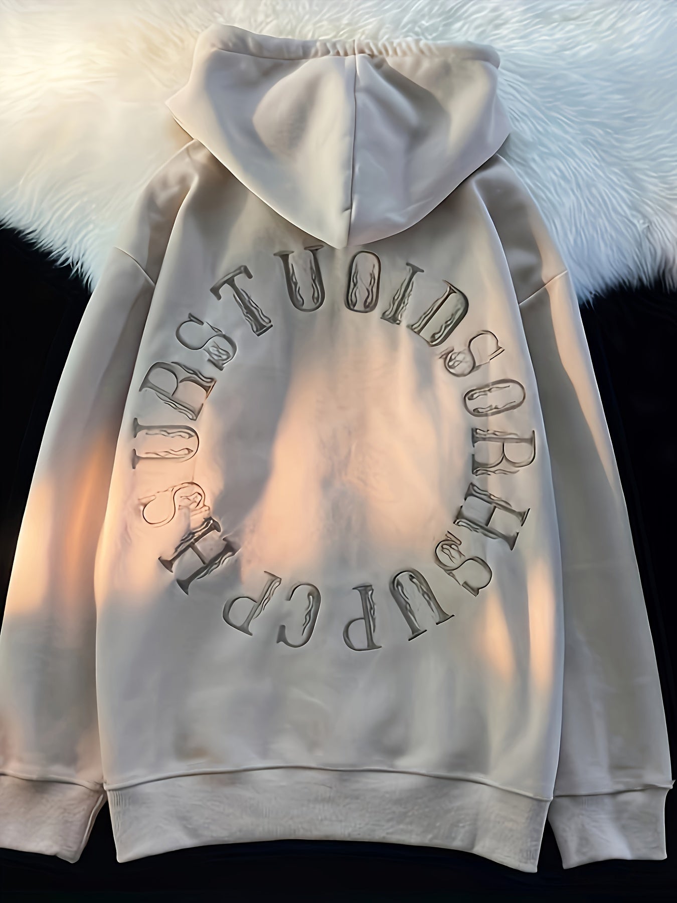 Womens Hooded Zip-up Drawstring Long Sleeve Casual Knit Jacket with Slant Pockets