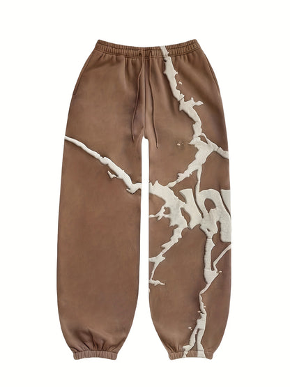 Fashion Designer Couple Men Women Sweatshirt Set Y2K Oversize Full Zip Up  Streetwear Vintage Puff Print Sweatshirts Menswear Oversized